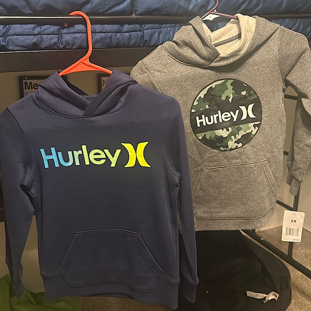 2 hoodies, Hurley